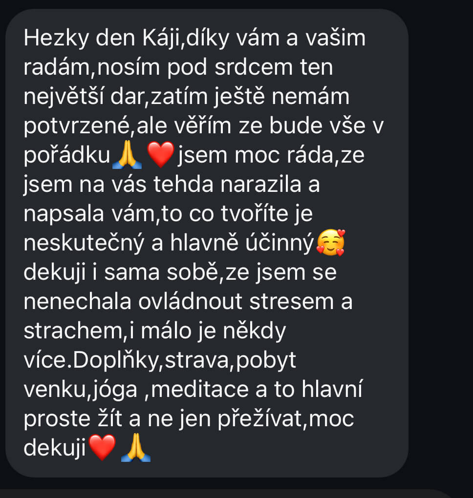 Zpětná vazba klientky